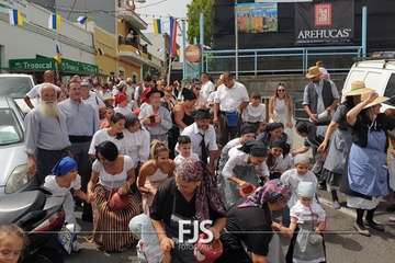  La chiquillería se purifica contra la pandemia en Lomo Magullo/Francisco Javier Santana.